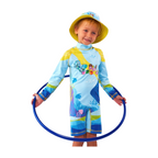 Enterizo con Cremallera Niño con UPF 50+ Aquamandra Canopi Azul - AQ300