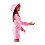 Enterizo con Cremallera Niña con UPF 50+ Libro Bebés Océano Rosado - AQ301