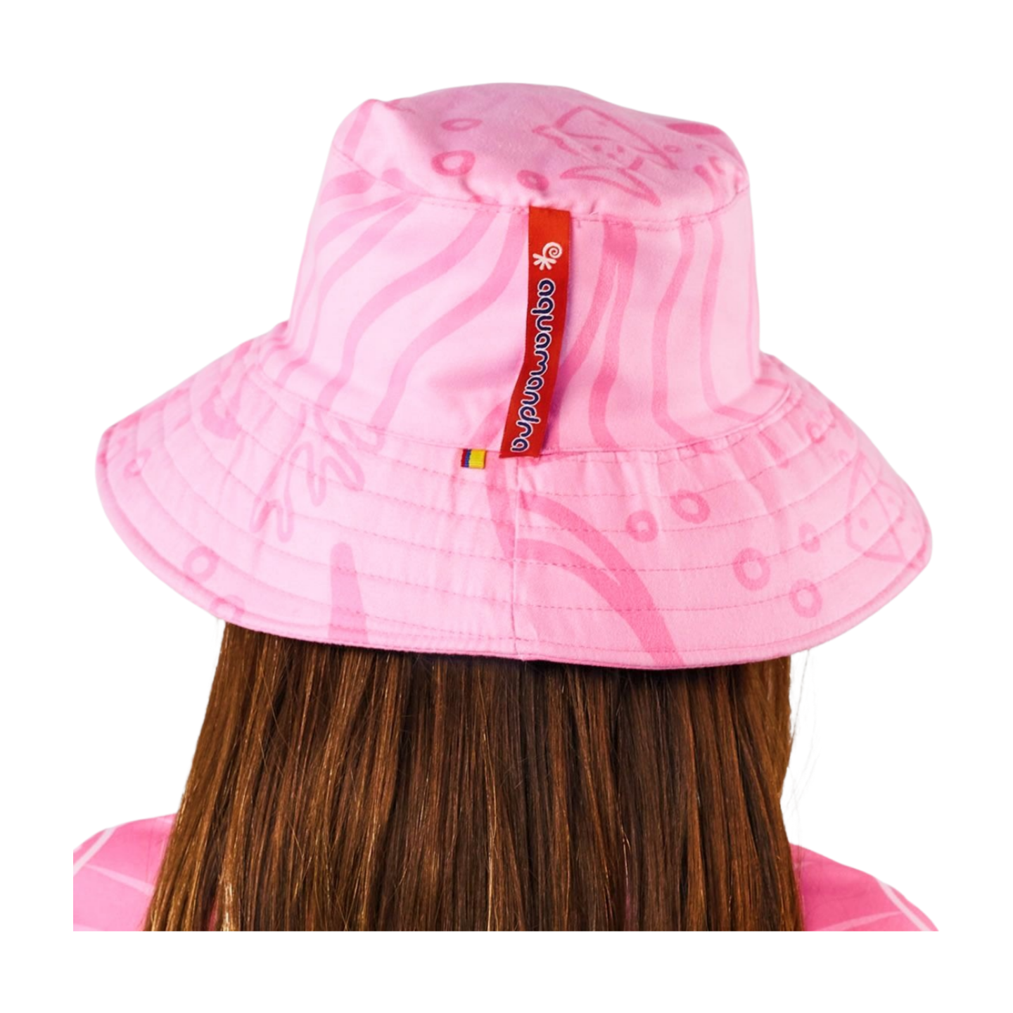 Gorro Antisolar Unisex con UPF 50+ Aquamandra  Rosado - AQG301