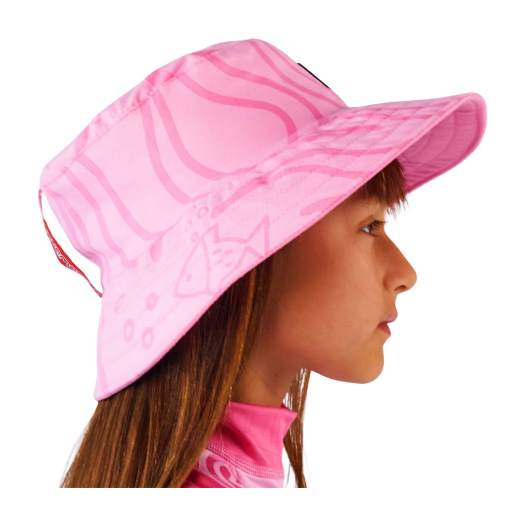 Gorro Antisolar Unisex con UPF 50+ Aquamandra  Rosado - AQG301