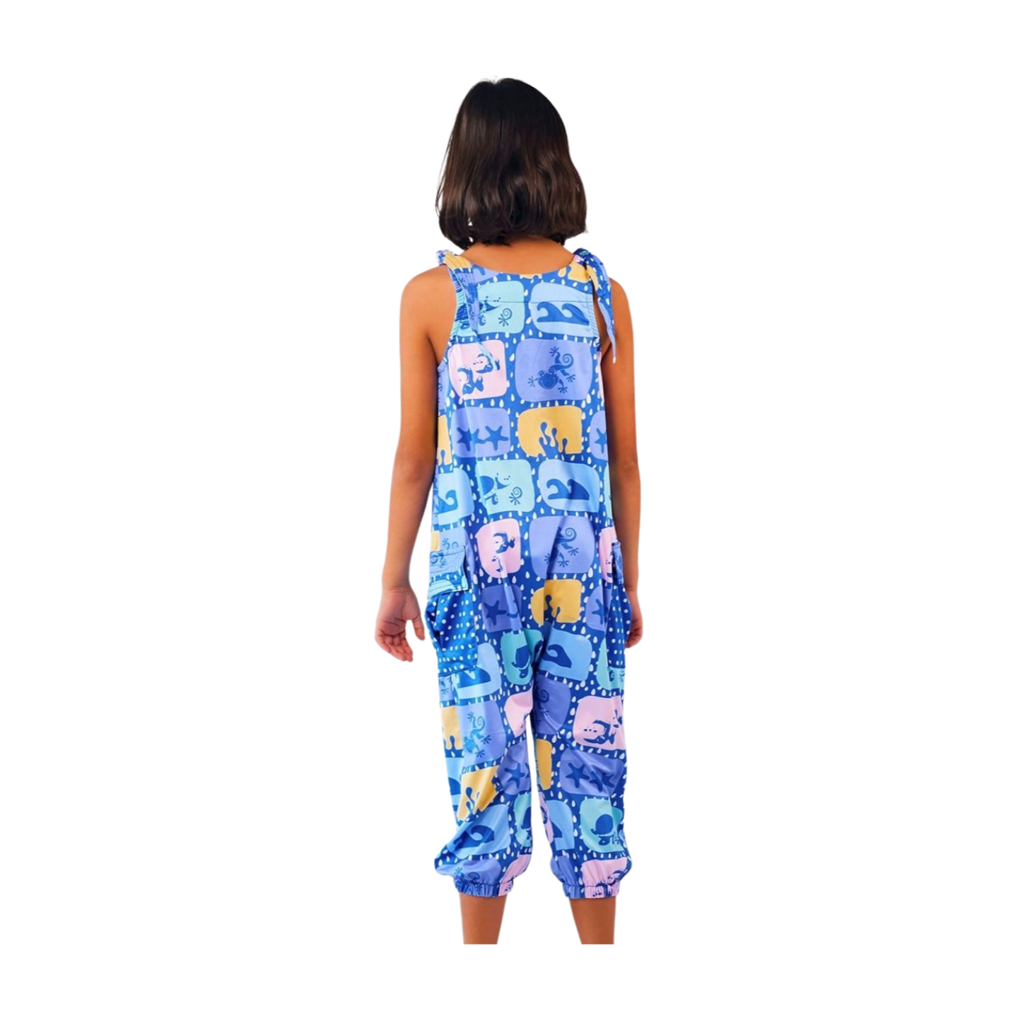 Jumper Playero Niña con UPF 50+ Aquamandra Estampado Azul - AQJ200 Imagen secundaria del producto
