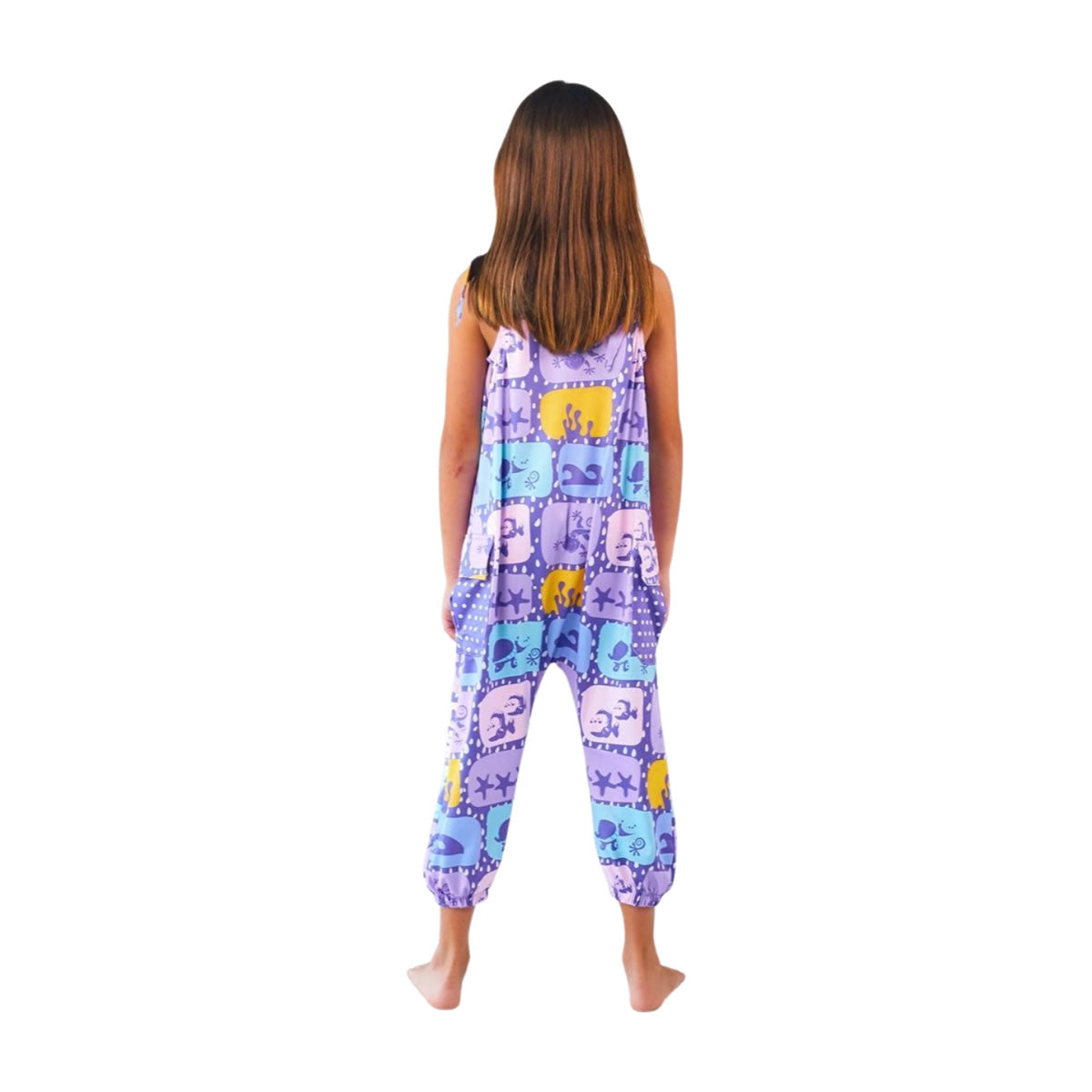 Jumper Playero Niña con UPF 50+ Aquamandra Estampado Lila - AQJ201 Imagen secundaria del producto