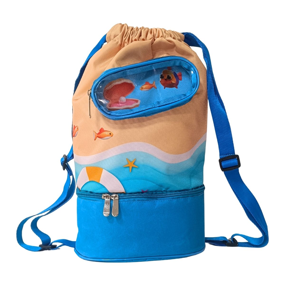 Morral de Playa, Piscina y Deportivo Multiuso Infantil 3 Compartimientos Resistente al Agua - AQM-100 Imagen principal del producto
