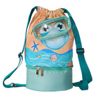 Morral de Playa, Piscina y Deportivo Multiuso Infantil 3 Compartimientos Resistente al Agua - AQM-104