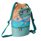 Morral de Playa, Piscina y Deportivo Multiuso Infantil 3 Compartimientos Resistente al Agua - AQM-104