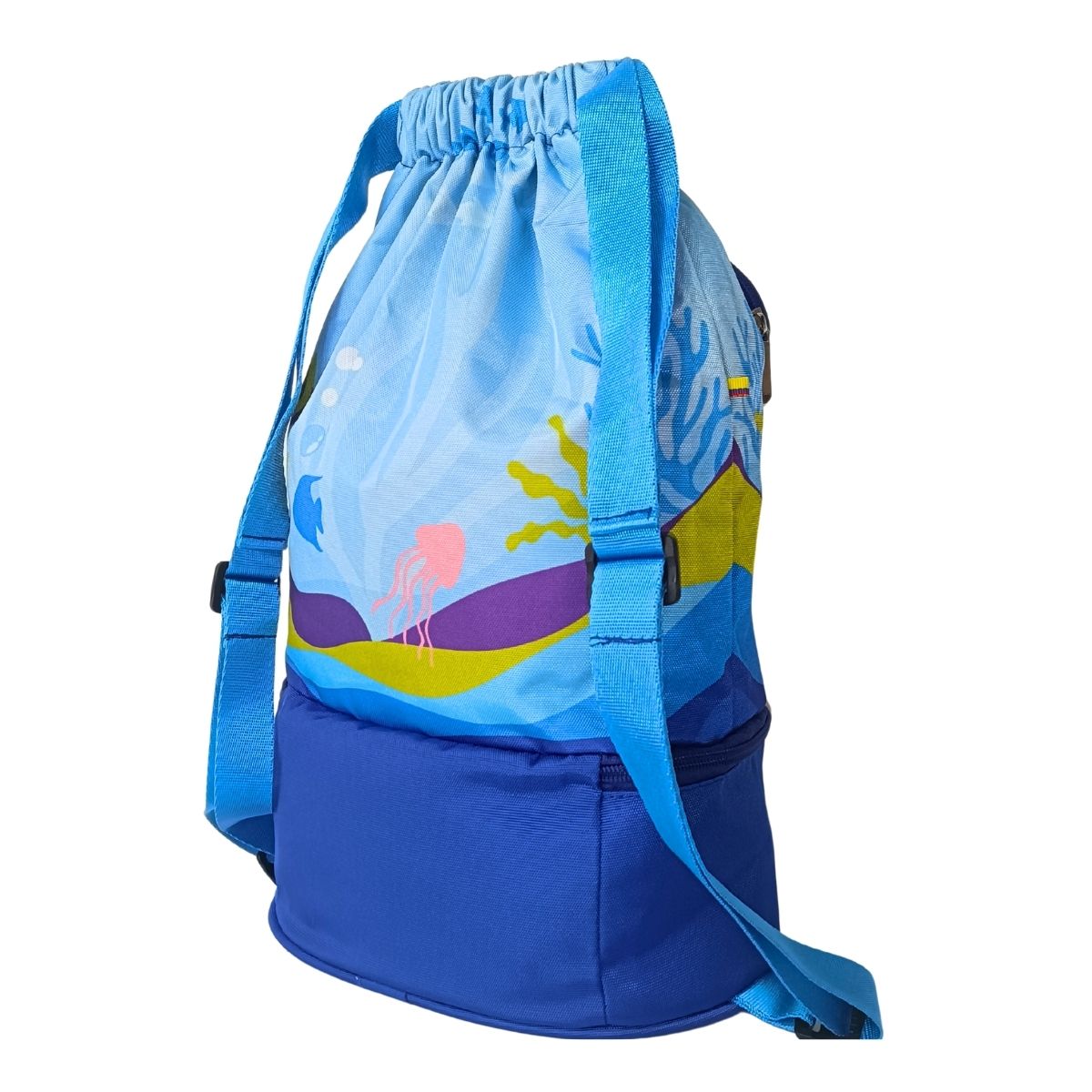 Morral de Playa, Piscina y Deportivo Multiuso Infantil 3 Compartimientos Resistente al Agua - AQM-300