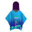 Toalla tipo Poncho Cuadrado Niña con UPF 50+ Aquamandra Caballito de Mar Morado / Turquesa - AQP102