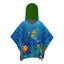 Toalla tipo Poncho Cuadrado Niño con UPF 50+ Aquamandra Buceando Arena / Verde - AQP103