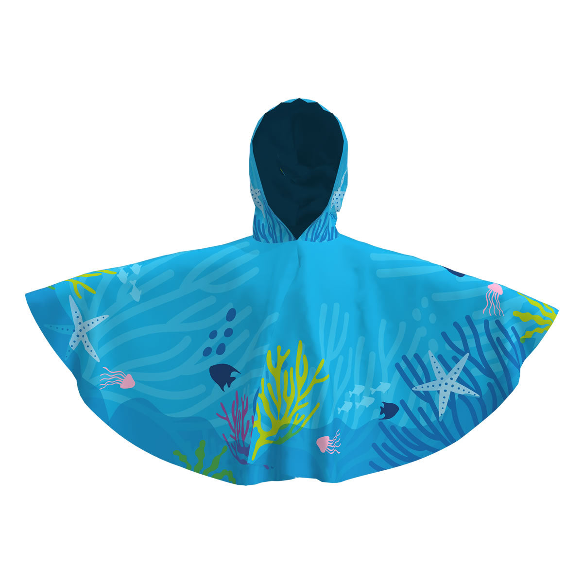 Toalla tipo Poncho Redondo Niño con UPF 50+ Aquamandra Canopi Azul - AQP300 Imagen principal del producto