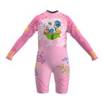 Enterizo con Cremallera Niña con UPF 50+ Aquamandra Náufrago Rosado - AQ301