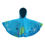Toalla tipo Poncho Redondo Niño con UPF 50+ Aquamandra Canopi Azul - AQP300